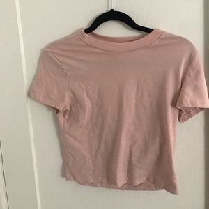 PINK CROPPED TOP